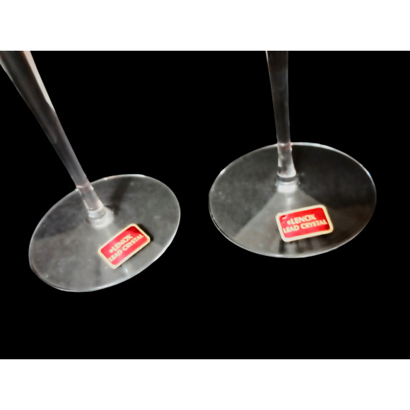 Lenox Crystal 7 3/4" Candlesticks Set of2 - Picture 2 of 5